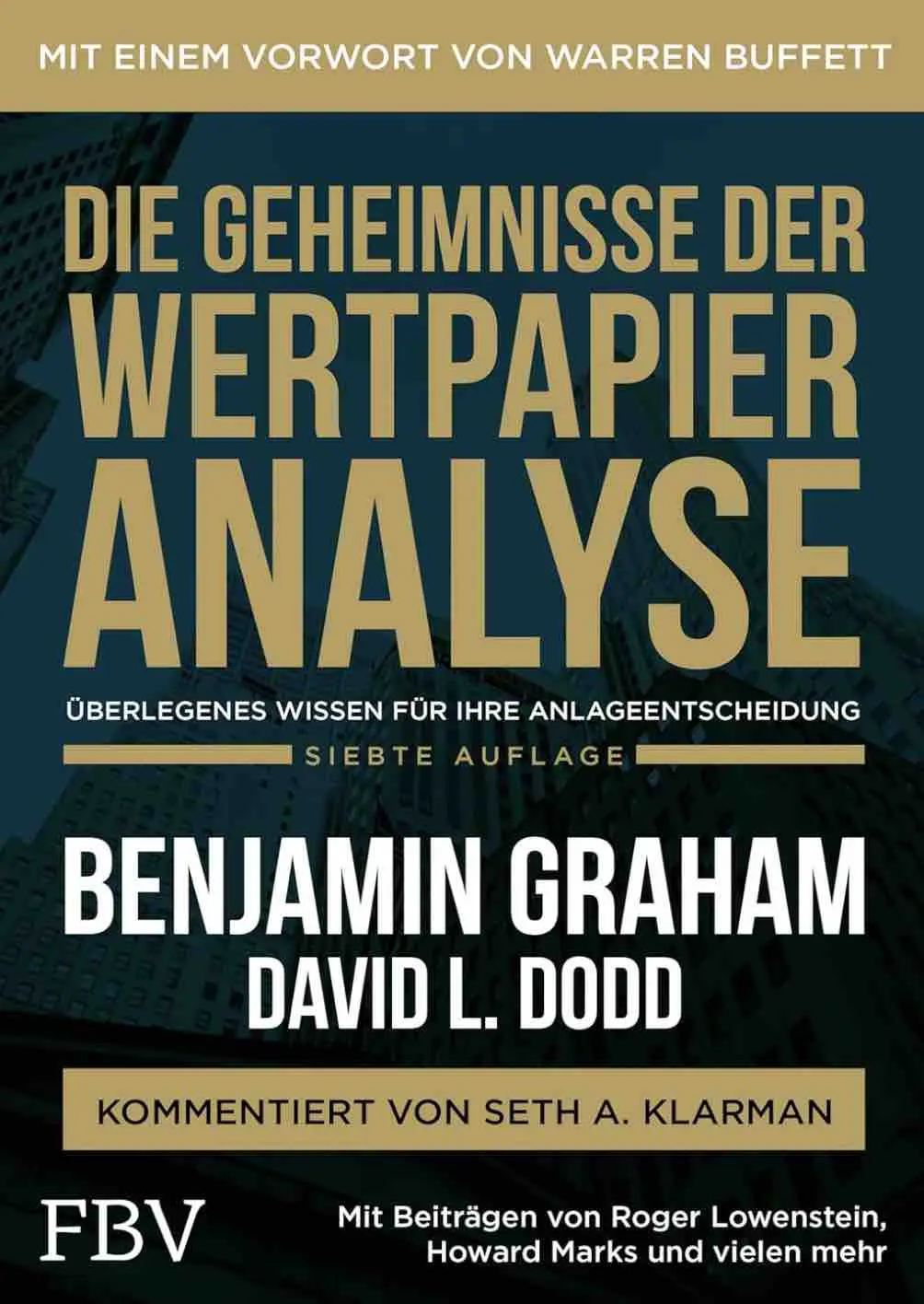 Buchcover „Die Geheimnisse der Wertpapieranalyse“ von Benjamin Graham