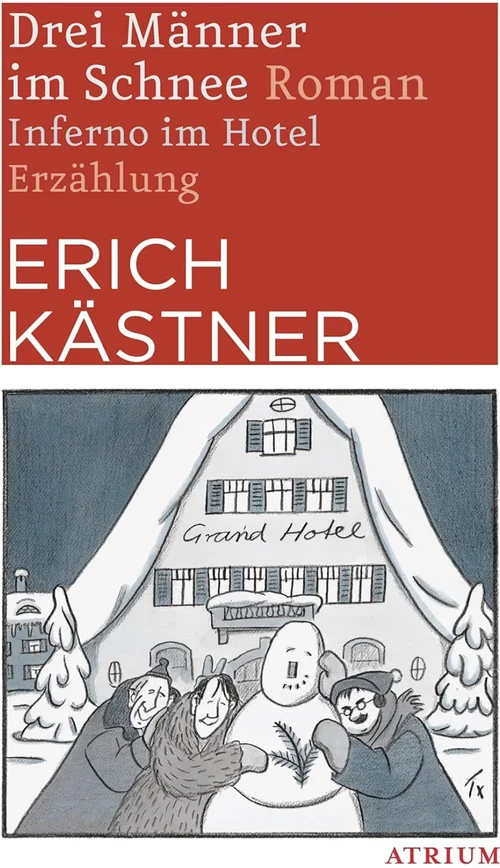 Buchcover „Drei Männer im Schnee“ von Erich Kästner