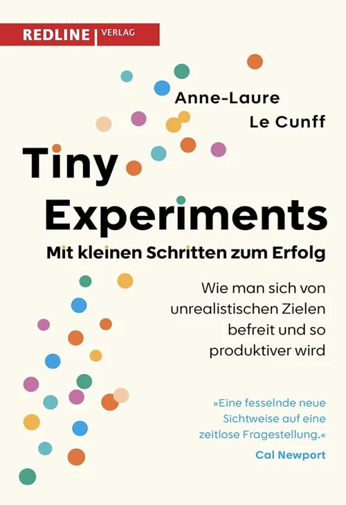 Buchcover „Tiny Experiments“ von Anne-Laure Le Cunff