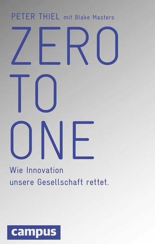 Buchcover „Zero to One“ von Peter Thiel